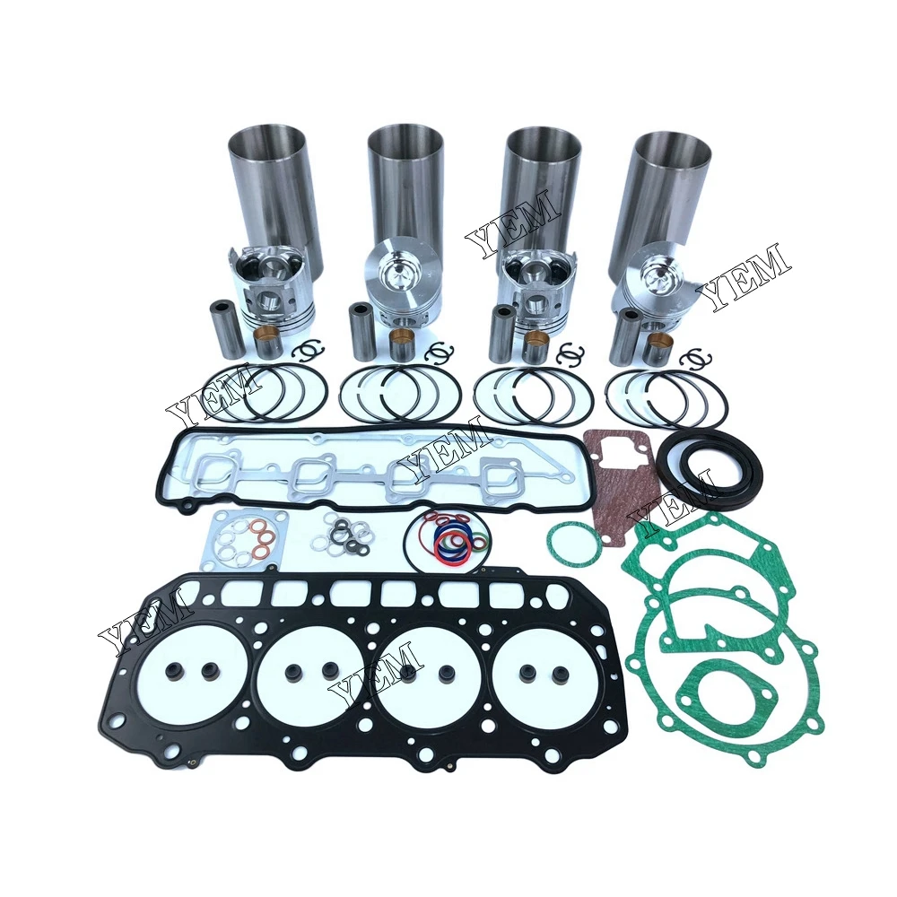 For Yanmar Diesel Engine 4TNE98 Overhaul Kit With Gasket Set 6