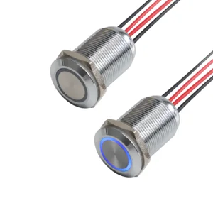 12-24V RV Metal 19MM Flush Mount Touch Sensor Stepless Dimmer Switch Button Control with Memory Function LED Strip Rope Light