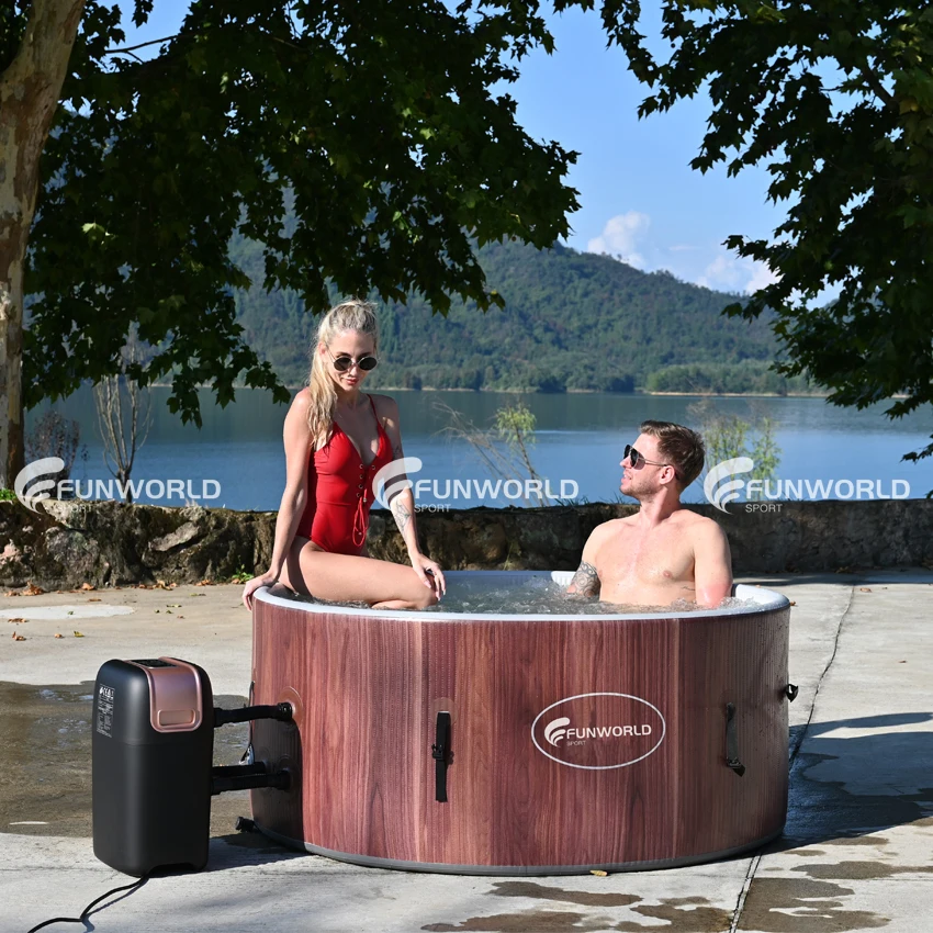 Outdoor Jacuzzi Inflatable Jacuzzi Outdoor Spa Hot Water 24 Person