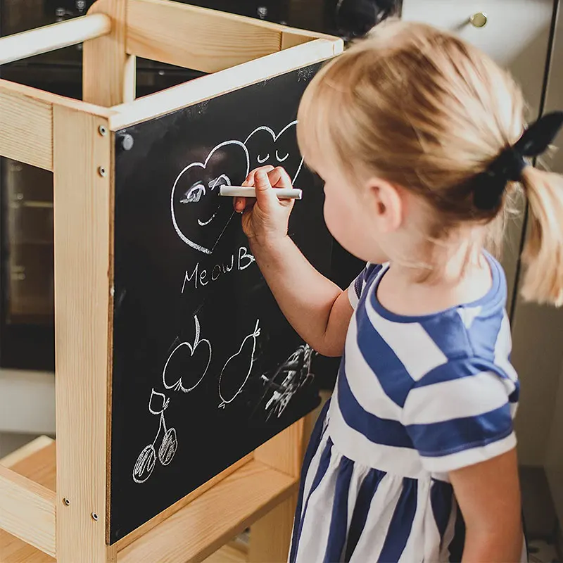 Torre della cucina Aiutante della cucina Torre Bambini sgabello Montessori  mobili Montessori sgabello Montessori bambino : : Casa e cucina