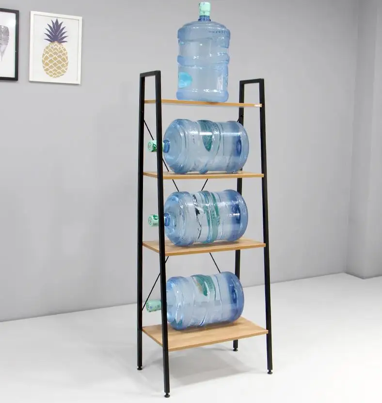 4-уровневая промышленная лестница книжный шкаф стоящие книжные полки для