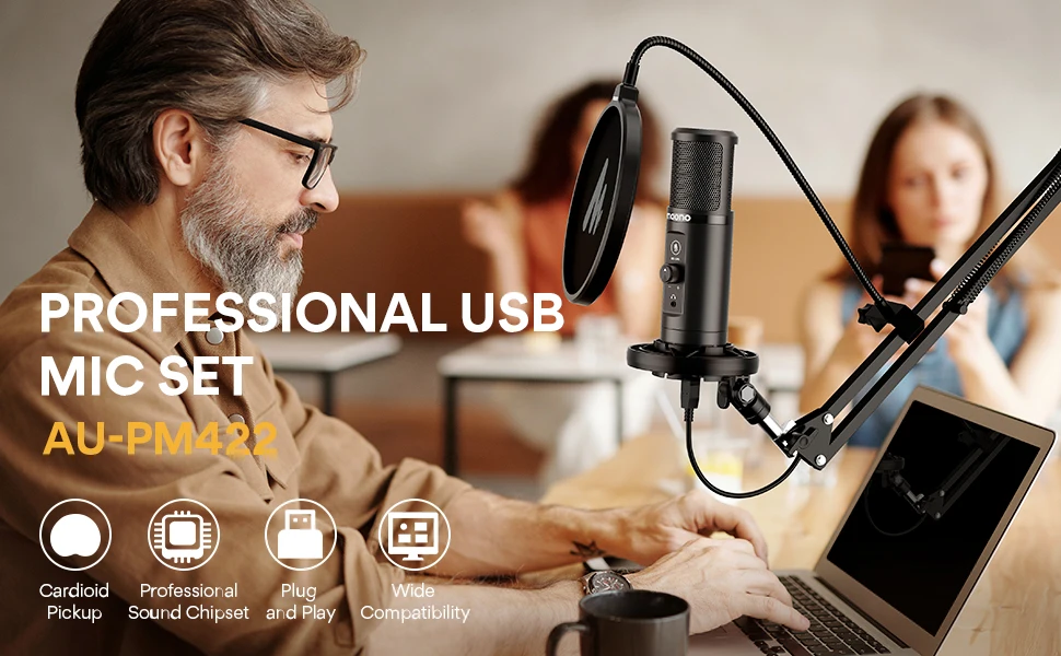 With　Microphones　Mic　PC　Podcast　Condenser　USB　With　USB　Microphone　24bit　Button　24bit　Recording　Buy　MAONO　Touch　192Khz　Microfone　192Khz　Microfone　MAONO　Mute　Microphone　Mute　Touch　Condenser　Button　Studio　Studio　Podcast