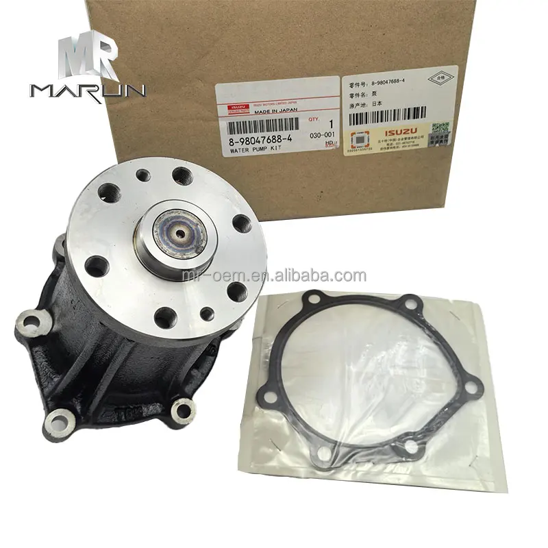Original 8-98047688-4 4JJ1 Water Pump for Excavator ZX160-3 Construction Machinery Parts