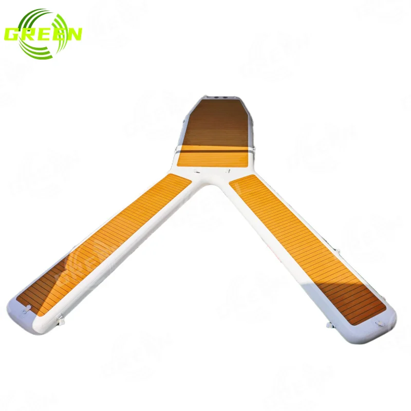 Modular Jet Ski Used Party Barge Pontoon Boat Inflatable Island Floating Lounger Air Sofa Floating Jet Ski Y Dock Water Mattress