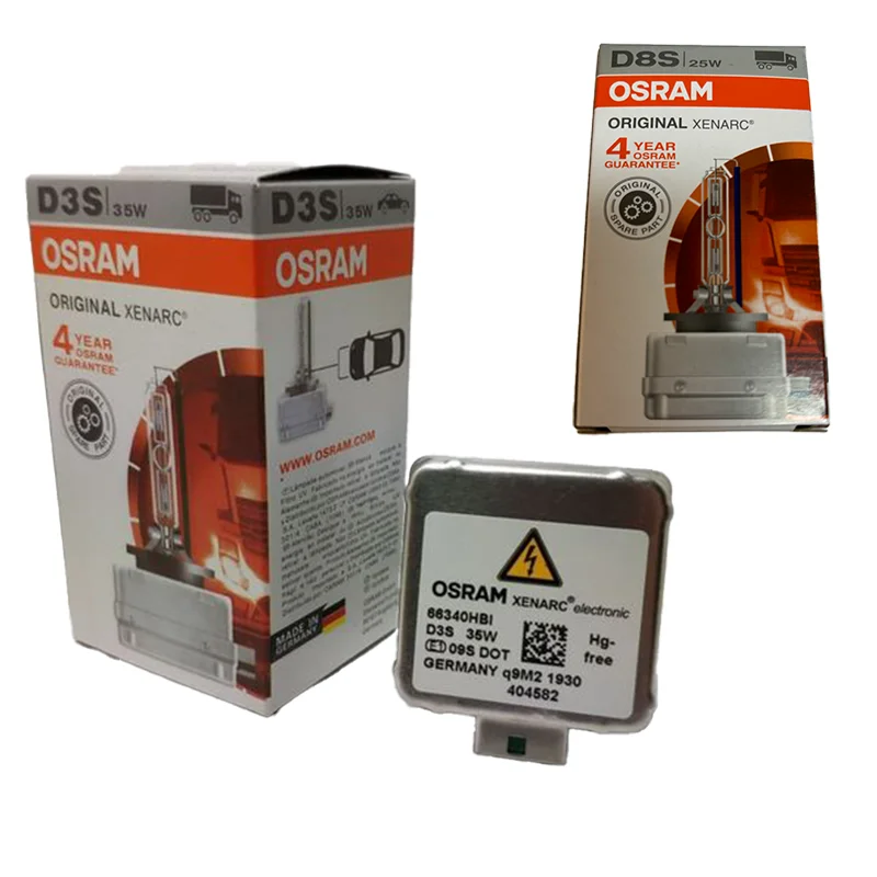 OSRAM HID Lights Original Line D3S D4S D4R D8S Xenon Head Light Car Daytime Running Lights