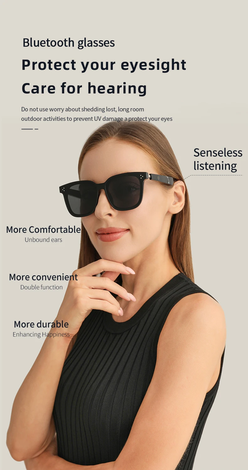 If you are searching for a supplier of a product with perfect quality control and highly competitive prices, which gives you an advantage in expanding your local market, then contact us now!  Competitive suppliers of  2026 MZ05 Smart Wearable Headset AI Intelligent BT Audio Glasses Voice Call Navigation Men Outdoor Sports Smart Glasses