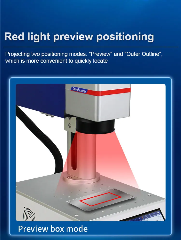 Fiber Laser Marking Machine with Screen 20w 30w MAX Marking  Machine for Stainless Steel, Aluminum and Other Metal Materials manufacture