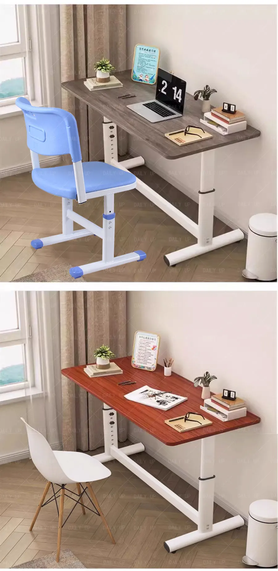 Adjustable Office Desk office table and chair set luxury office table