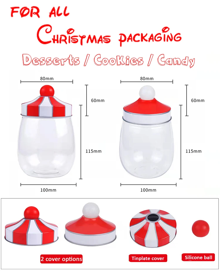 Best Seller Snowman Christmas Home Cute Decorative Food Storage Clear