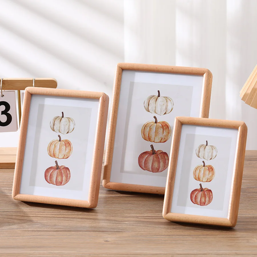 Wholesale Solid Wood Photo Frames Multifunctional Desk Calendar Frames