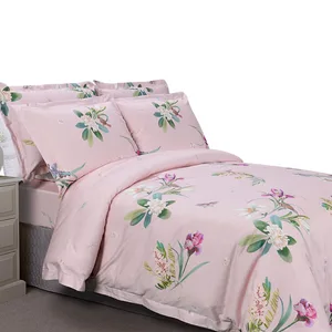 Super Soft 100% Cotton Bed Linen Duvet Cover Set Customized Quilt Cover Bedding Set