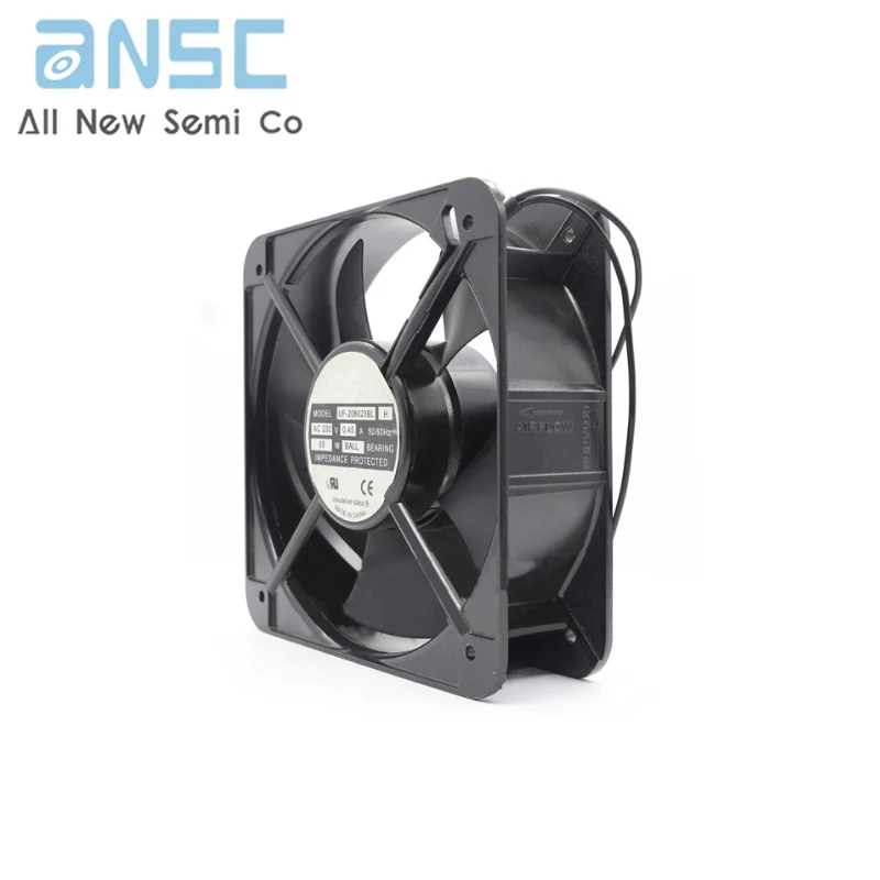 Original Axial flow fan UF-206023BL H AC230V 0.45A 65W Industrial AC aluminum frame equipment cooling fan