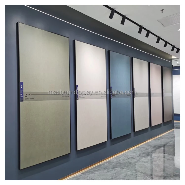High Quality Cheap Price Strong Practicality Wall Tiles Display Rack Ceramic Tile Stone Display Stand for Showrooms