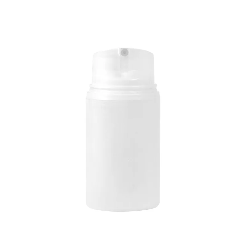 30ml 50ml 80ml 100ml 120ml White Moisturizer Cosmetic Vacuum Packaging Airless Pump Emulsion Bottle With Cap for Makeup