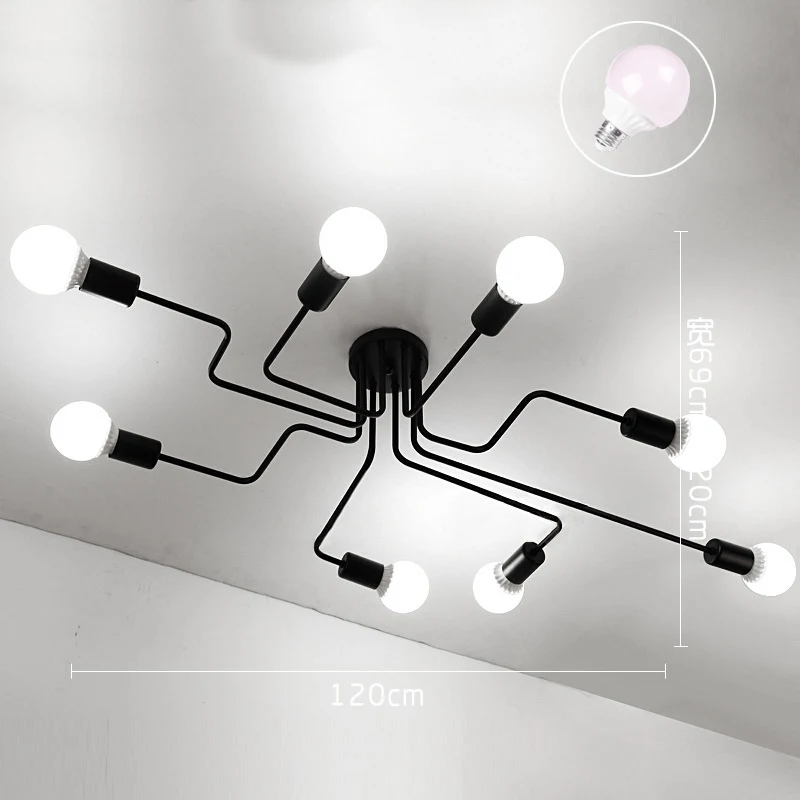 8 lights Modern acrylic ceiling lamps for home bedroom lamp living room light