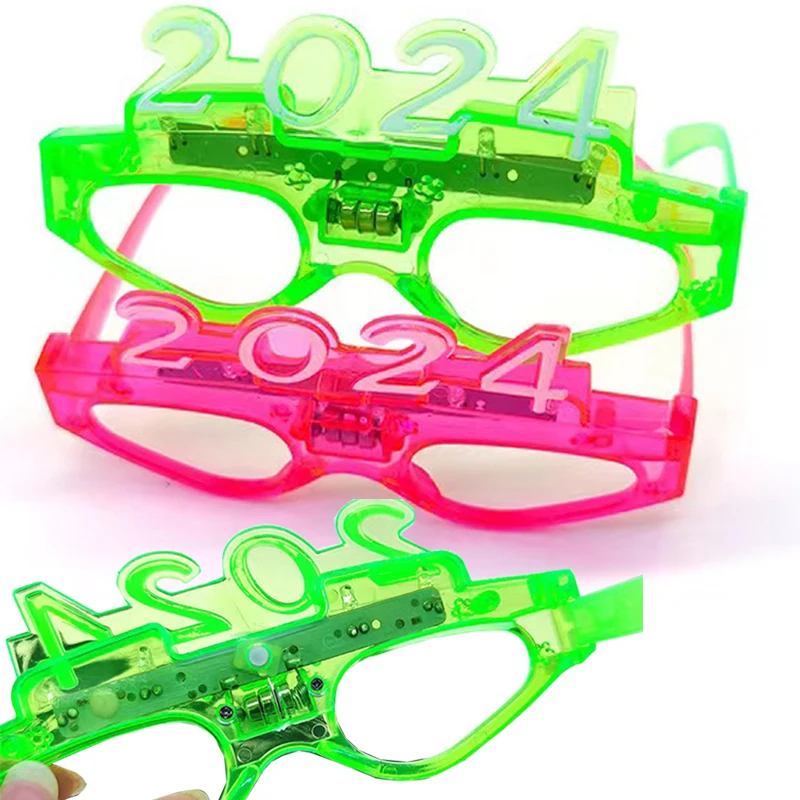 Kids New Years Glasses Fun Light up Eyewear for Parties