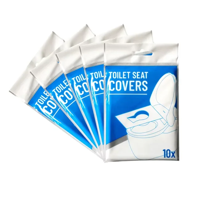 Custom Embossed Disposable Flushable Toilet Seat Cover Single-Piece  Paper Material Premium Toilet Seat Cover