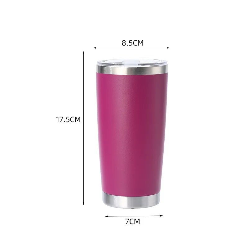 Wholesale Engraved 20oz Stainless Steel Vacuum Tumbler Thermal Mug For Traveling Hiking Office Business Promotional Presents