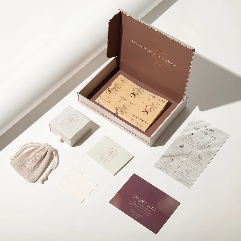 OEM Custom New Arrival Color Customized Corrugated Mailer Paper Gift Box Jewelry Box Set Shipping Mailer Packaging Box