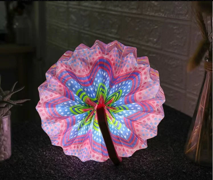 Creative Led Book Table Lights Usb Foldable Flip Paper Cultural Novelty Modern Night Organ Desk Lights