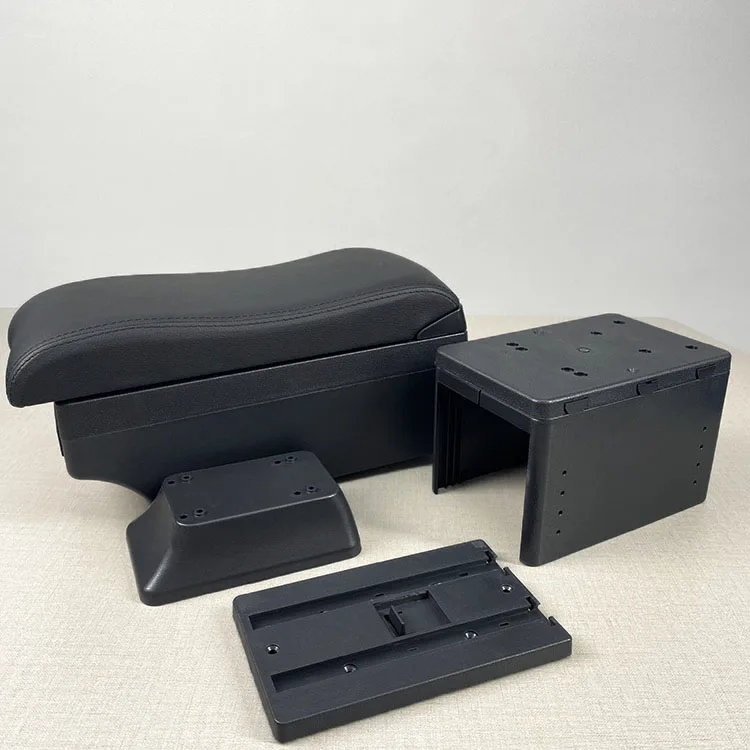 product universal armrest console box with usb charger central store with cup holder car center storage box-8