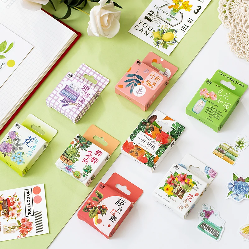 8 Styles 50pcs Stickers Paste Plant Style Flower Butterfly Plant Creative Bullet Journal Scrapbooking Deco Stickers Jiumo Buy Creative Stickers Deco Stickers Plant Stickers Product On Alibaba Com