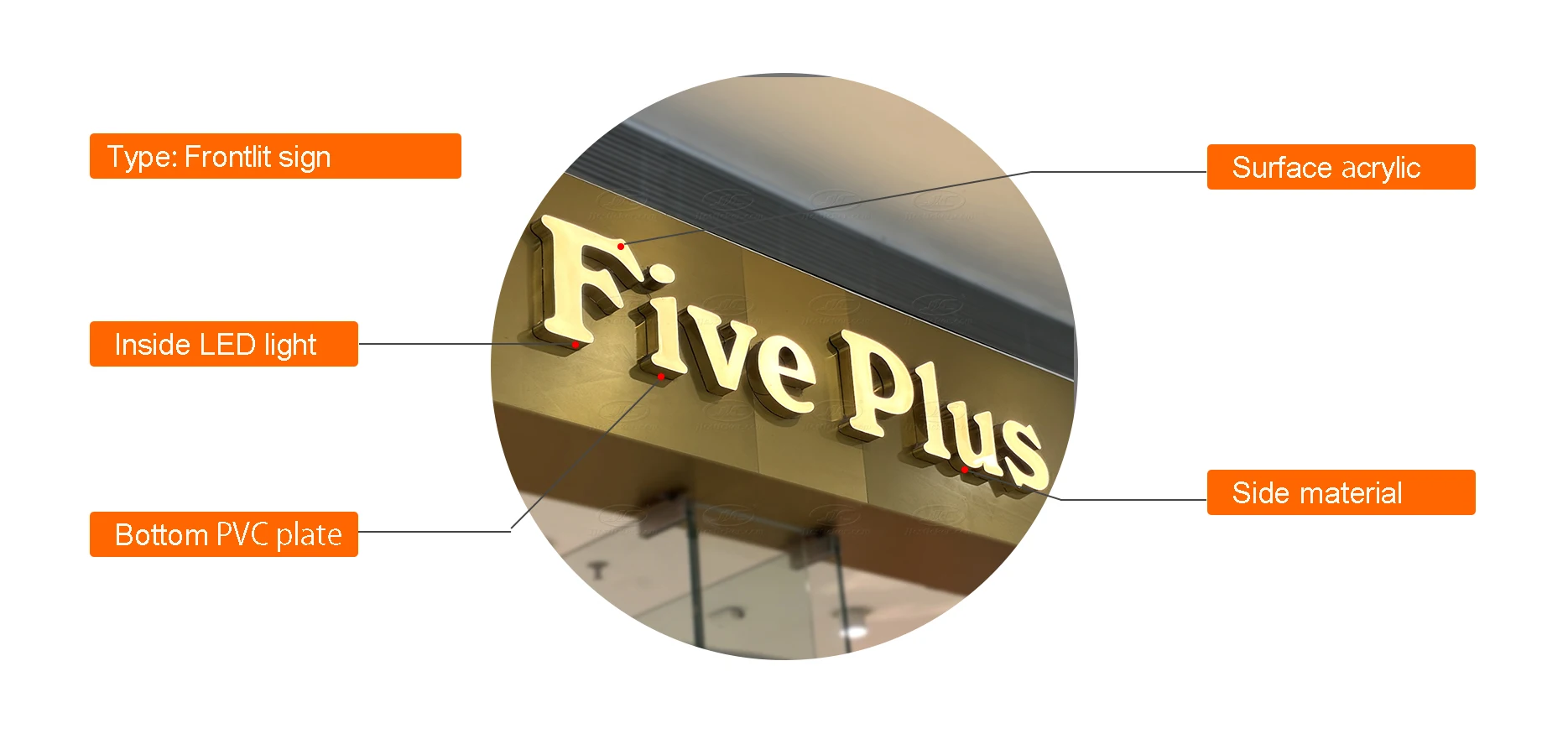 Outdoor Electronic Business Sign Board Illuminated Advertising Letters ...