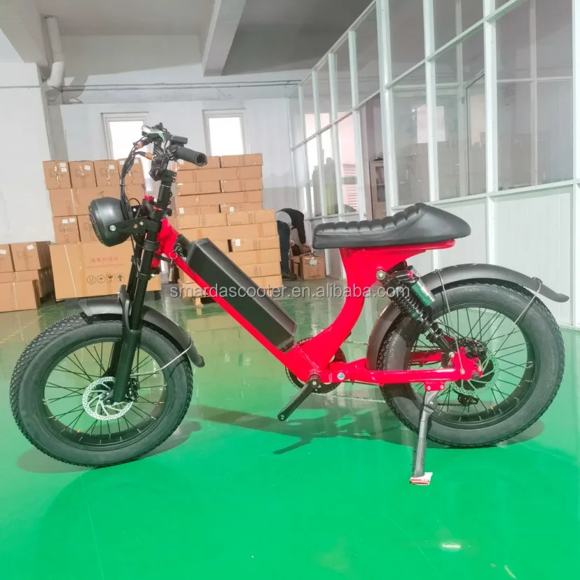 Fat Tire Foldable Electric Bicycle 1000w 48v Made In China Brushless