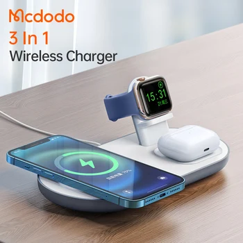 3 in 1 Multi-function Smart Charge Wireless Charging Stand & Holder Magnetic Charger Power For iphone For airpod For iWatch
