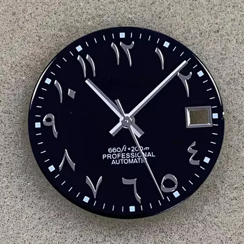 Arabic Letter Numerals Dial No Luminous 28.5mm Watch Face For Datejust ...