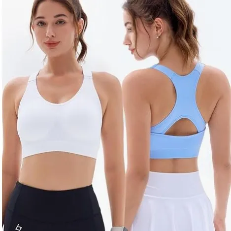 Adjustable Sports Bra Cross Beauty Back Quick Dry Fitness Yoga Underwear Front Shockproo preview