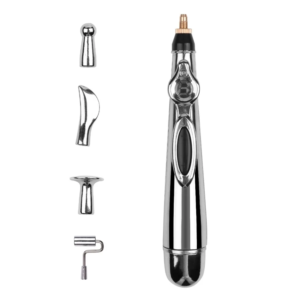 Rechargeable Usb Electronic Pulse Vibrating Massage Body Meridian Energy Therapy Acupuncture Pen for Pain Relief