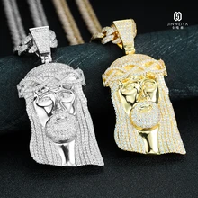 Custom Moissanite Jesus Pendants Hip Hop Jewelry Iced Out 925 Silver Gold Plated Luxury Necklace Pendant