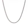 2.2mm Round box-Silver-80cm+10cm