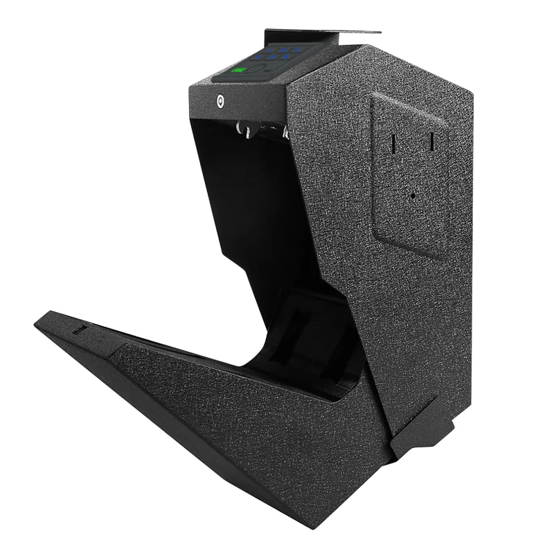 Anti-Theft Steel Security Safe Box Fingerprint Lock Commercial Use Gun Safe Silent Design Portable Wall Mount Deskside Use C5