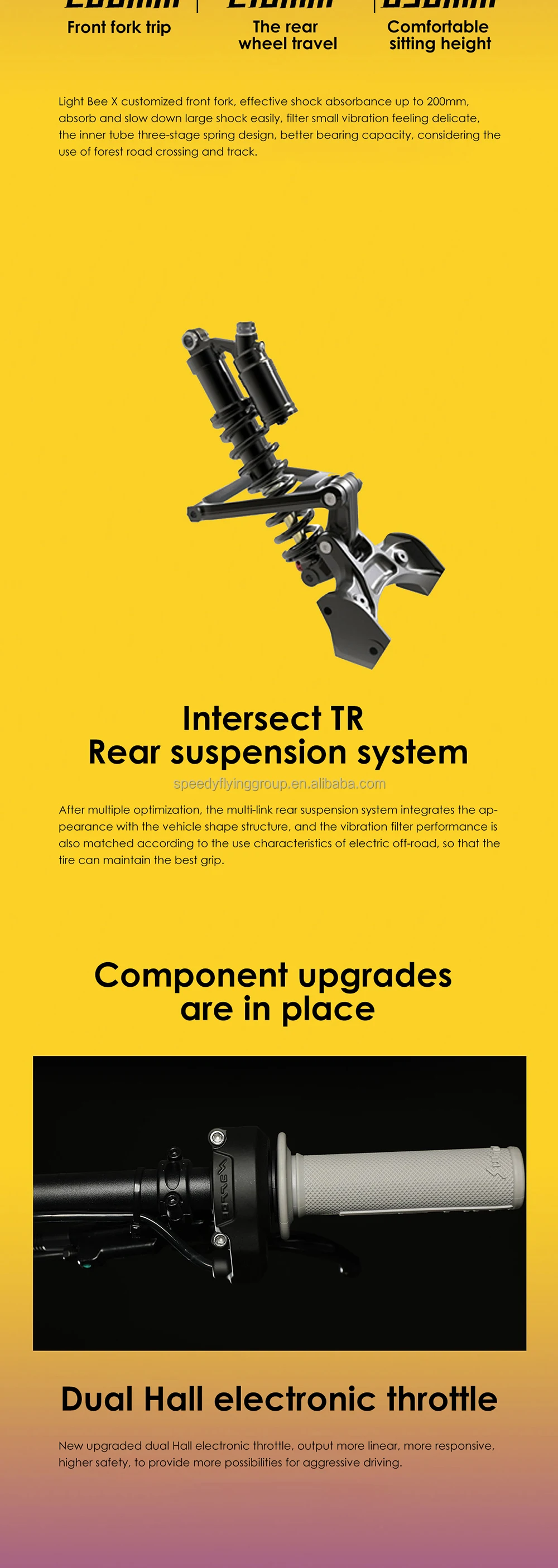 2024 Electric Dirt Bike Light Bee 60v 6000w Middrive Ebike Powerful Offroad 40ah Long Range