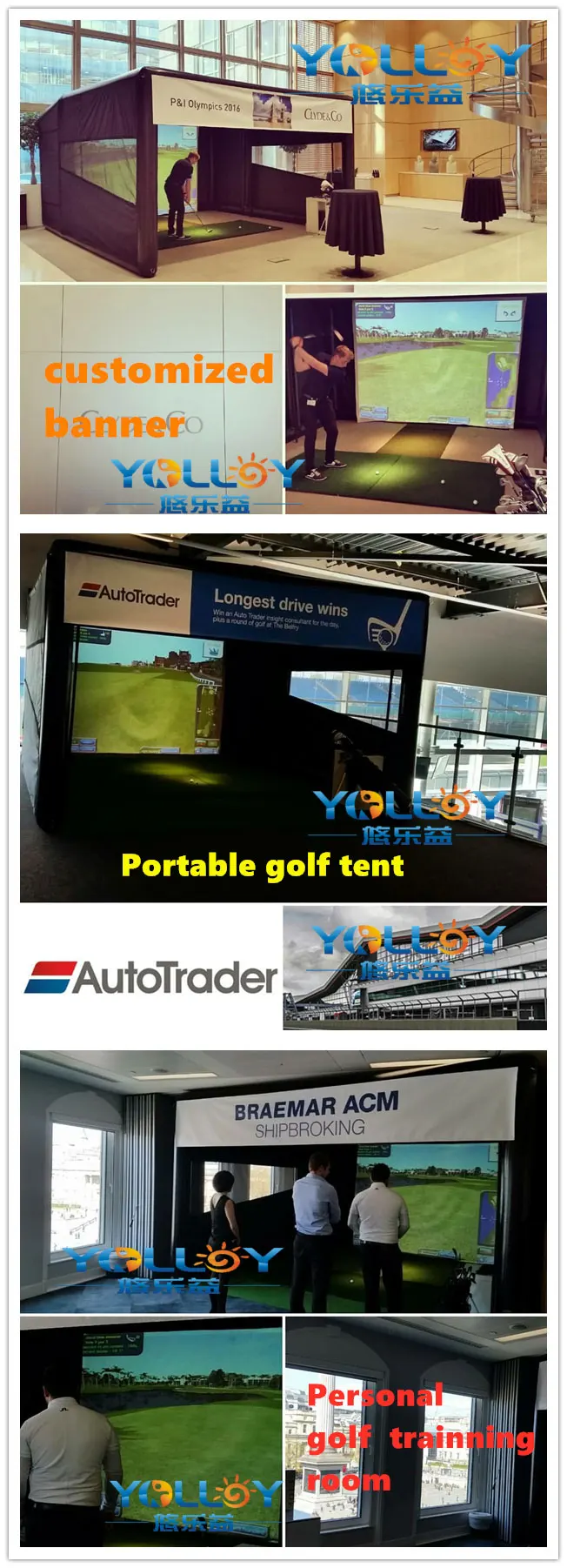 Outdoor Golf Simulator - Inflatable Hitting Cage Tent