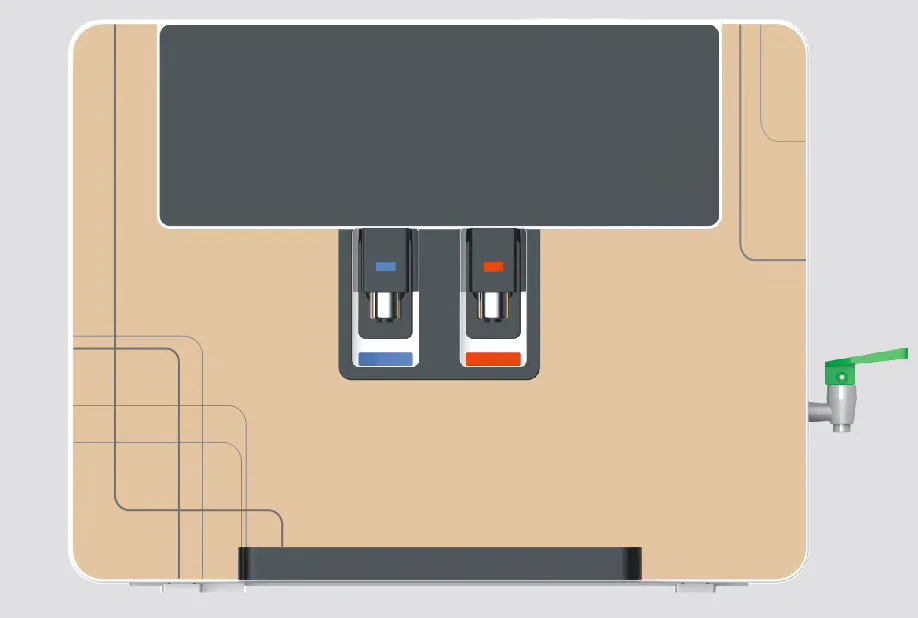 2022 75 галлонов столешница генератор озона щелочной воды фильтр горячей и холодной диспенсер система обратного осмоса для ro