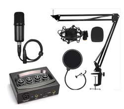 Студия звукозаписи инструмент использовать звуковая карта миксер аудио интерфейс с микрофоном в комплекте