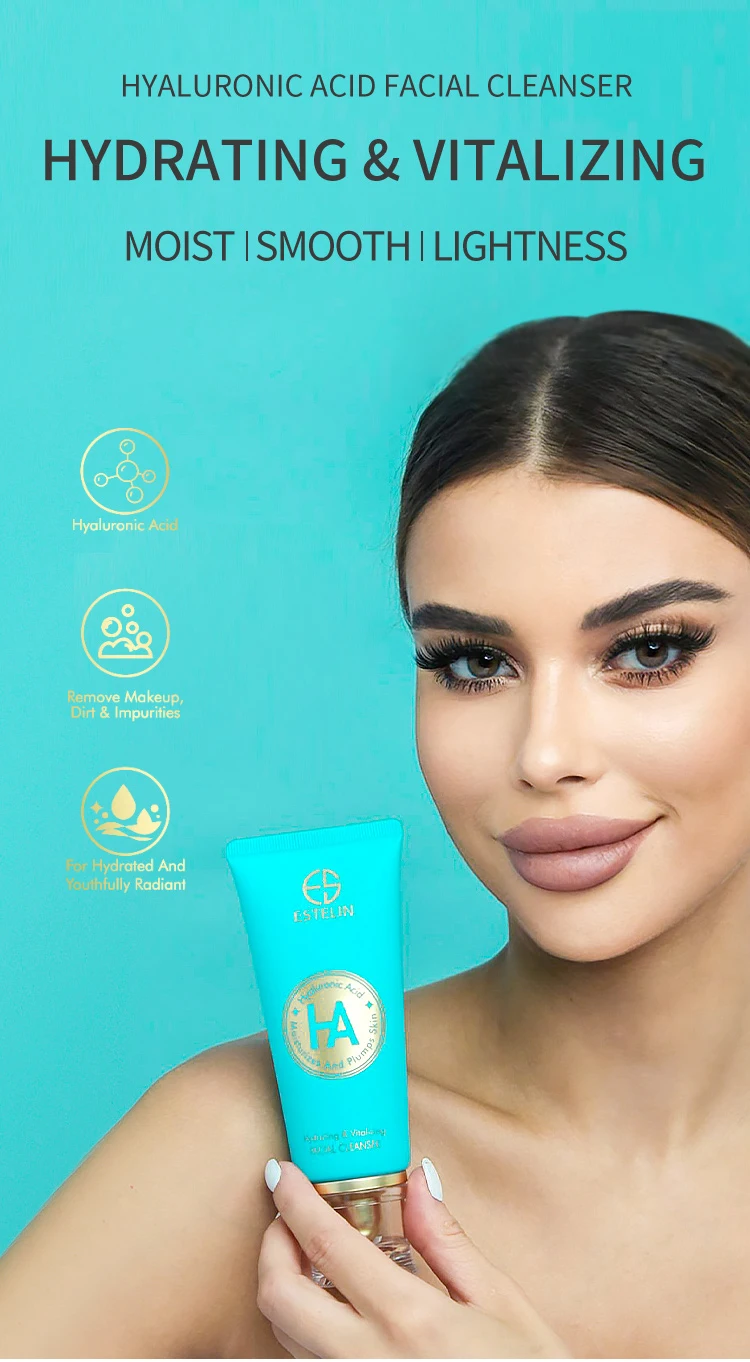 ESTELIN Deep Cleansing Hydrating Hyaluronic Acid Facial Cleanser 80g