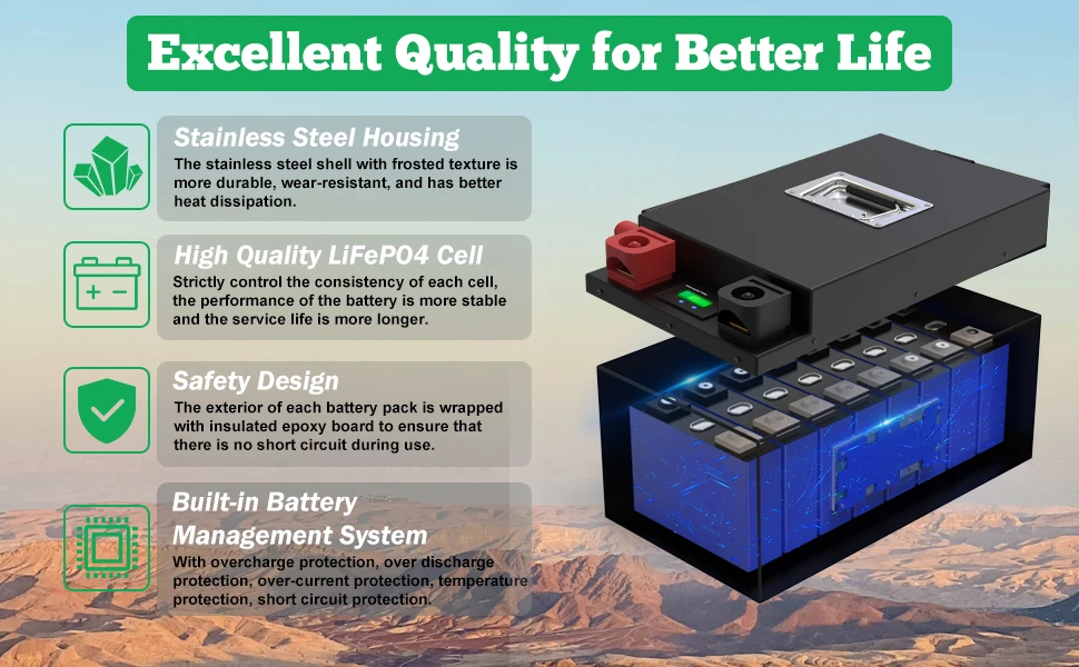 Pcs Battery High Capacity 12V 300AH Lifepo4 Lithium Ion Battery Pack with App ...