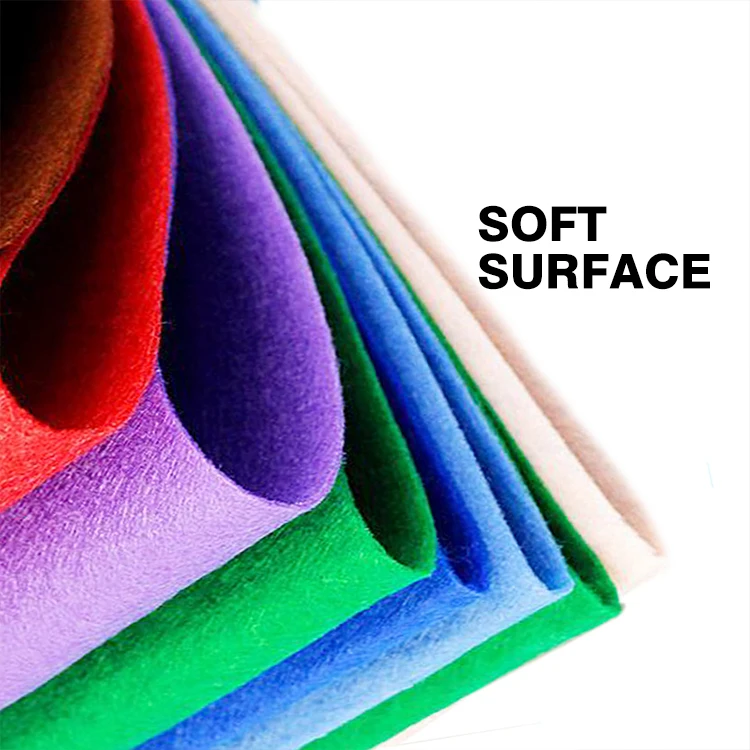 Multi Function Colorful Eco-friendly Good Quality Material Soundproofing Sound Absorbing Felt Softness Micro Fiber Felt