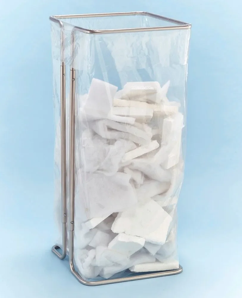 Jhmech Height And Width Adjustable Recycle Bin Bag Holder Metal Large Trash Bag Holder Outdoor