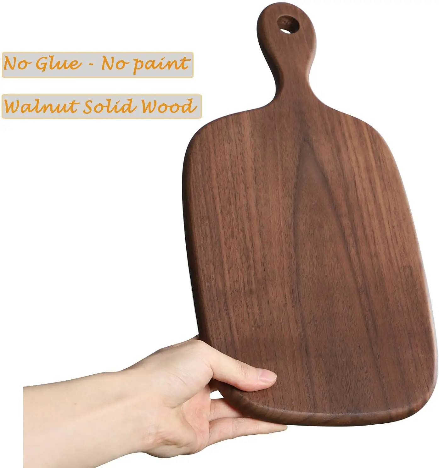 Wholesale Cutting Board with Handle Walnut Wooden Chopping Boards for Bread Vegetables Fruits