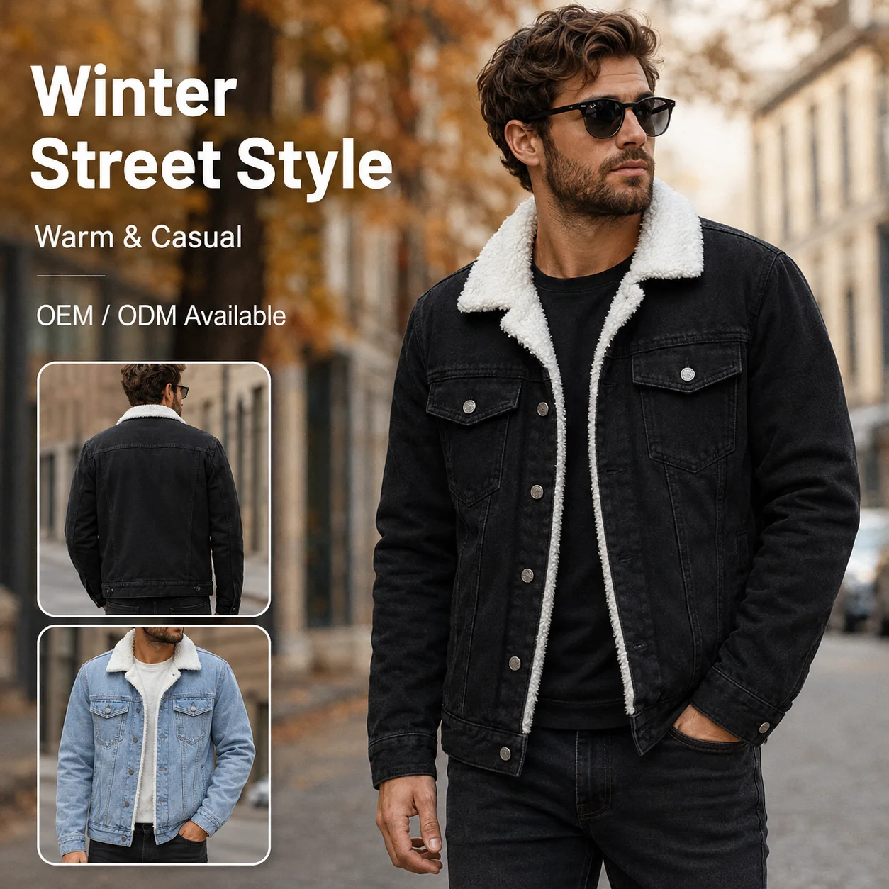Men's Washed Shirt in Bulk Latest Men Denim Shirt Long Sleeve Jeans Shirt