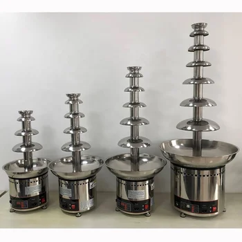 Commercial 4 Layers Electric Professional Chocolate Fountains Mini Chocolate Fountain Machine Stand