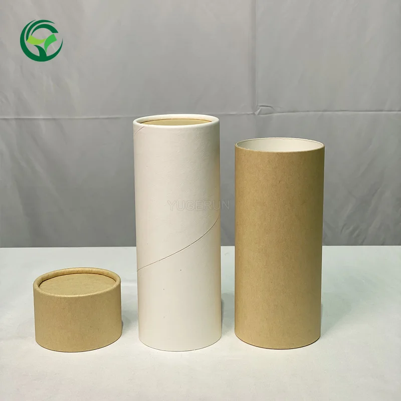 Customized Biodegradable Human Paw Printed Cremation Ash Urn Funeral Supplier for Adult Cardboard Scattering Tube for Ashes