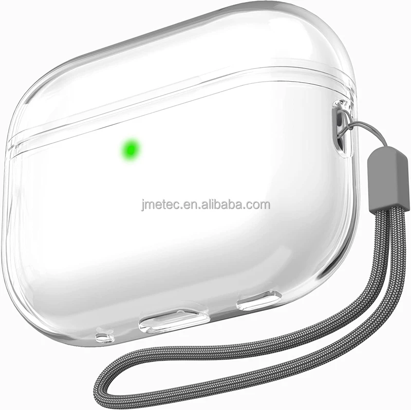 Front Led Visible Wireless Charging Cover With Braided Strap Tpu