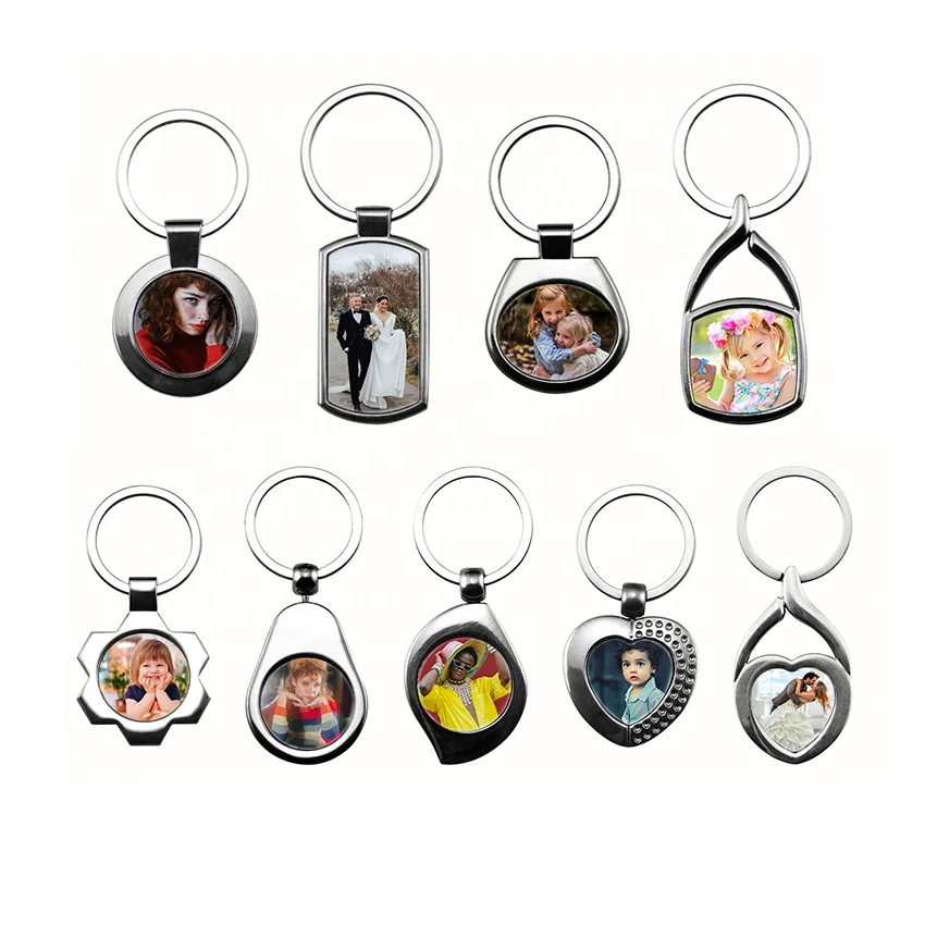 individually wrapped metal keychain sublimation printable