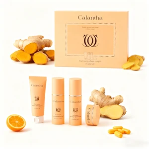 Herbal Moisturizing Anti-Wrinkle Anti-Aging Whitening Face Care Cream OEM Skin Care Set Turmeric Calantha Brand All Skin Types
